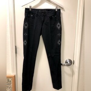 💜💜SALE 3/$15💜💜AMERICAN EAGLE ‘STRETCH’ Black Denim Jeans